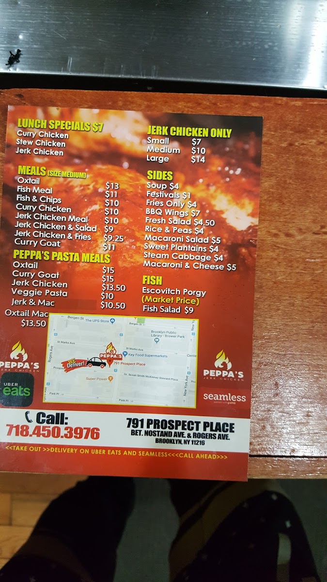 Peppa's Jerk Chicken Menu - Image 3