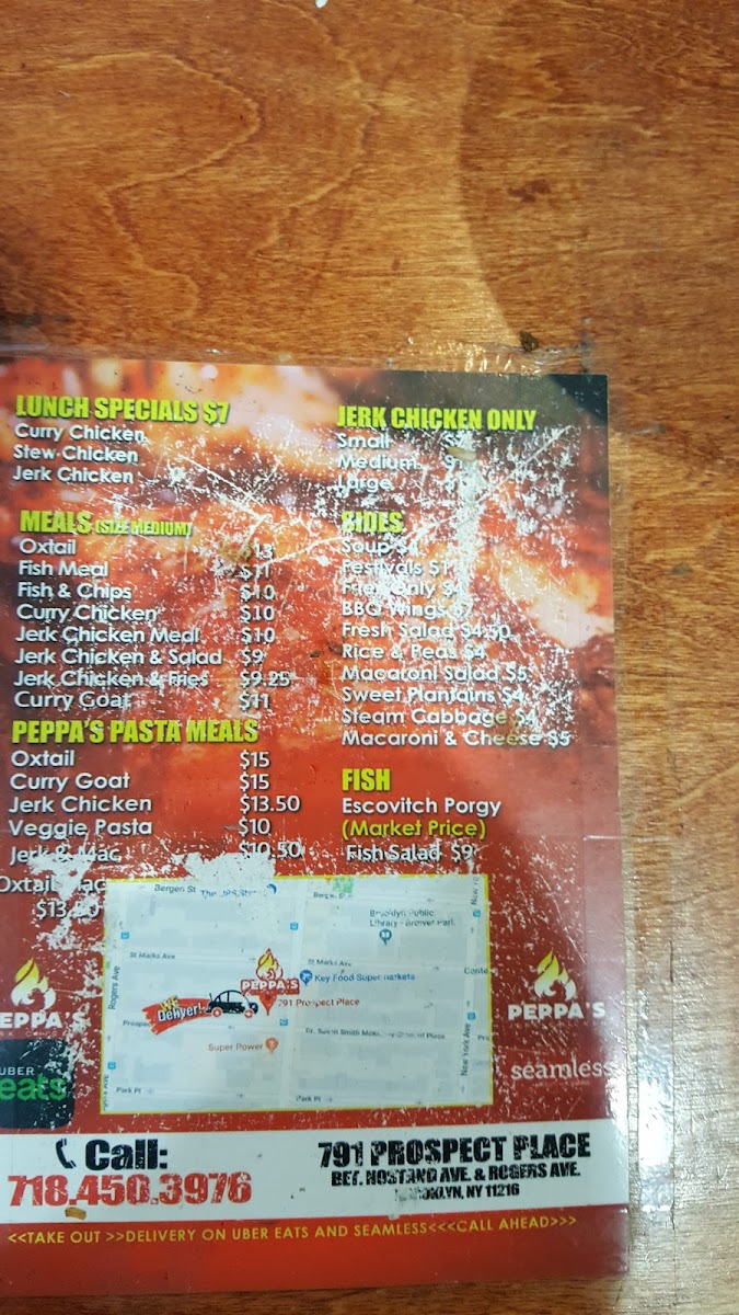Peppa's Jerk Chicken Menu - Image 4